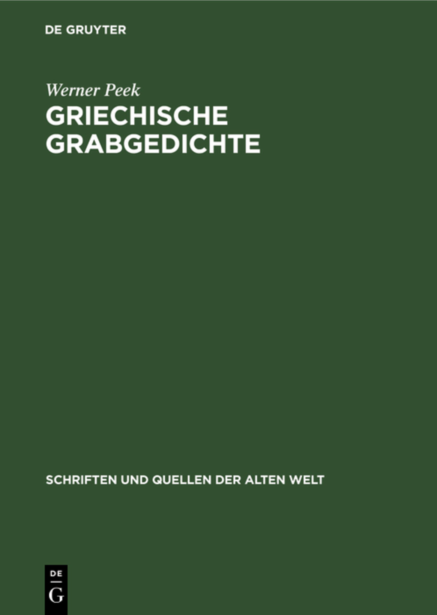 Griechische Grabgedichte